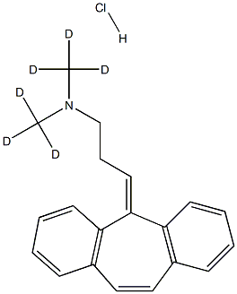 环苯扎林-D6盐酸 结构式