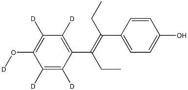 己烯雌酚D5 结构式
