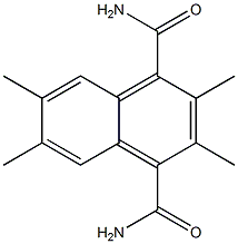 2,3,6,7-tetraMethylnaphthalene-1,4-dicarboxaMide 结构式