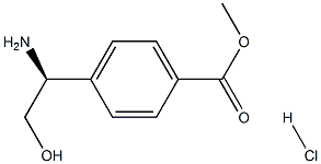 METHYL 4-((1S)-1-AMINO-2-HYDROXYETHYL)BENZOATE HCl 结构式