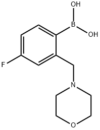 4-氟-2-(吗啉代甲基)苯基硼酸 结构式
