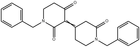 1-benzyl-3-(1-benzyl-2-oxo-piperidin-4-ylidene)piperidine-2,4-dione 结构式