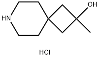 2-Methyl-7-azaspiro[3.5]nonan-2-ol hydrochloride 结构式