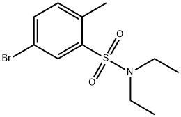 5-溴-N,N-二乙基-2-甲基苯磺酰胺 结构式