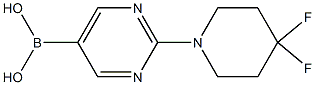 (2-(4,4-Difluoropiperidin-1-yl)pyriMidin-5-yl)boronic acid 结构式