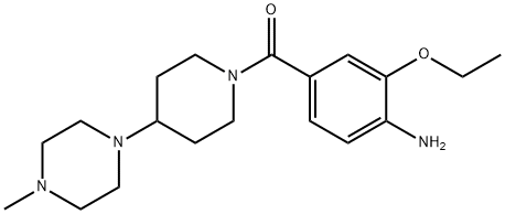 (4-氨基-3-乙氧基苯基)(4-(4-甲基哌嗪-1-基)哌啶-1-基)甲酮 结构式