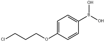 (4-(3-氯丙氧基)苯基)硼酸 结构式