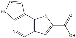 6H-1-硫-5,6-二氮杂-不对称引达省-2-羧酸 结构式