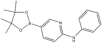 N-PHENYL-5-(4,4,5,5-TETRAMETHYL-1,3,2-DIOXABOROLAN-2-YL)PYRIDIN-2-AMINE 结构式