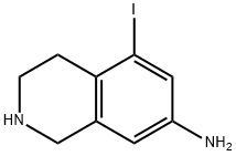 5-iodanyl-1,2,3,4-tetrahydroisoquinolin-7-aMine 结构式