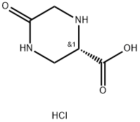 (S)-5-氧哌嗪-2-羧酸盐酸盐 结构式