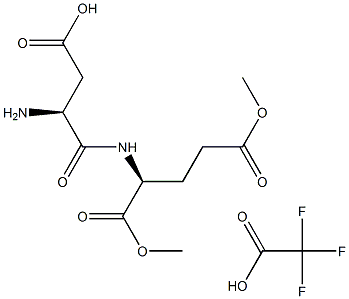N-Aspartyl-L-glutaMic Acid DiMethyl Ester Trifluoroacetic Acid Salt 结构式