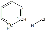 Pyridine-13C2 Hydrochloride 结构式