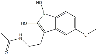 1,2-DihydroxyMelatonin 结构式