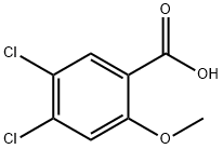 4,5-二氯-2-甲氧基苯甲酸 结构式