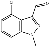 4-氯-1-甲基-1H-吲唑-3-甲醛 结构式