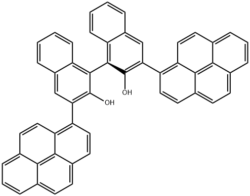 (S)-3,3'-二-1-芘基-1,1'-联萘酚 结构式