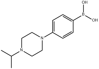 (4-(4-异丙基哌嗪-1-基)苯基)硼酸 结构式
