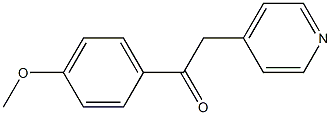 1-(4-甲氧基苯基)-2-(4-吡啶)-乙酮 结构式