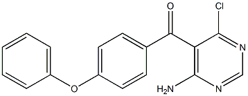 (4-aMino-6-chloropyriMidin-5-yl)(4-phenoxyphenyl)Methanone 结构式