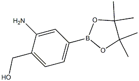 (2-AMino-4-(4,4,5,5-tetraMethyl-1,3,2-dioxaborolan-2-yl)phenyl)Methanol 结构式
