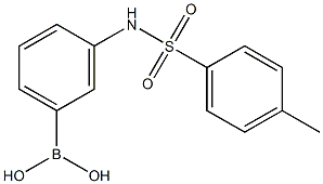 3-对甲苯磺酰胺基苯硼酸 结构式