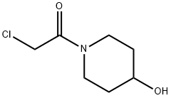 2-氯-1-(4-羟基哌啶-1-基)乙酮 结构式