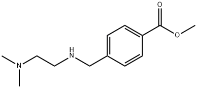 甲基 4-(((2-(二甲氨基)乙基)氨基)甲基)苯酸酯 结构式