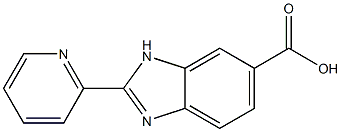 2-(2-吡啶基)-1H-苯并咪唑-6-羧酸 结构式