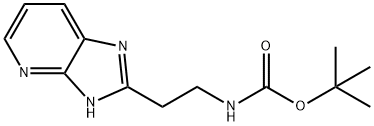 2-(3H-咪唑[4,5-B]并吡啶-2-基)乙基氨基甲酸正丁酯 结构式