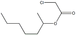 氯乙酸-2-庚酯 结构式