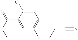 Methyl 2-chloro-5-(2-cyanoethoxy)benzoate 结构式