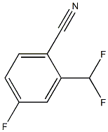 2-二氟甲基-4-氟苯甲腈 结构式