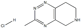 3-甲基-5,6,7,8-四氢吡啶并[3,4-E][1,2,4]三嗪盐酸盐 结构式