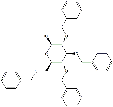 2,3,4,6-tetra-O-benzyl-D-glucopyranose 结构式