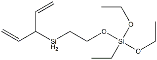 2-(二乙烯基甲基硅基)乙基三乙氧基硅烷 结构式