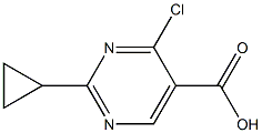 4-Chloro-2-cyclopropylpyriMidine-5-carboxylic acid 结构式