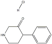 4-Phenylpiperidin-3-one hydrochloride 结构式