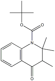 tert-Butyl 2,2,3-triMethyl-4-oxo-3,4-dihydroquinoline-1(2H)-carboxylate 结构式