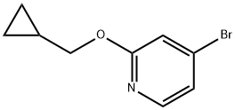 4-溴-2-(环丙基甲氧基)吡啶 结构式