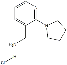 (2-(吡咯烷-1-基)吡啶-3-基)甲胺盐酸盐 结构式