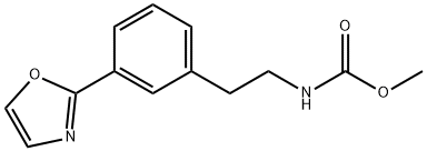 Methyl 3-(oxazol-2-yl)phenethylcarbaMate 结构式