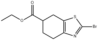 2-溴-4,5,6,7-四氢苯并[D]噻唑-6-甲酸乙酯 结构式