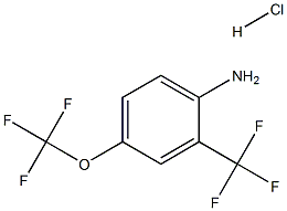 4-(三氟甲氧基)-2-(三氟甲基)苯胺盐酸盐 结构式