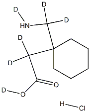 盐酸加巴喷丁D6 结构式