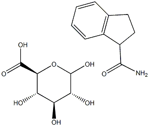 吲达帕胺葡糖苷酸 结构式