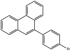9-(4-溴苯基)菲 结构式