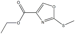 2-甲硫基-4-恶唑甲酸乙酯 结构式