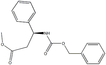 (S)-Methyl 3-(benzyloxycarbonylaMino)-3-phenylpropanoate 结构式