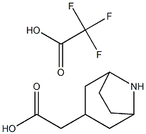 2-(8-aza-bicyclo[3.2.1]octan-3-yl)acetic acid 2,2,2-trifluoroacetate 结构式